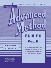 Noder Rubank Publications Rubank Advanced Method - Flute Vol. 2 Noder