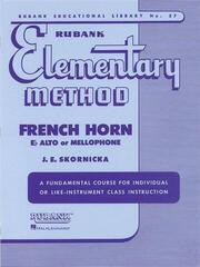 Noder Rubank Publications Rubank Elementary Method Noder