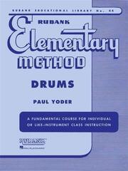 Note Rubank Publications Rubank Elementary Method - Drums Note
