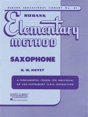 Notis Rubank Publications Rubank Elementary Method - Saxophone Notis