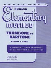 Note Rubank Publications Rubank Elementary Method - Trombone or Baritone Note