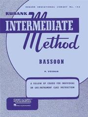 Noder Rubank Publications Rubank Intermediate Method - Bassoon Noder