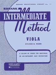 Notis Rubank Publications Rubank Intermediate Method - Viola Notis