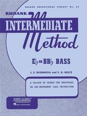 Noder Rubank Publications Rubank Intermediate Method - Bass/Tuba Noder