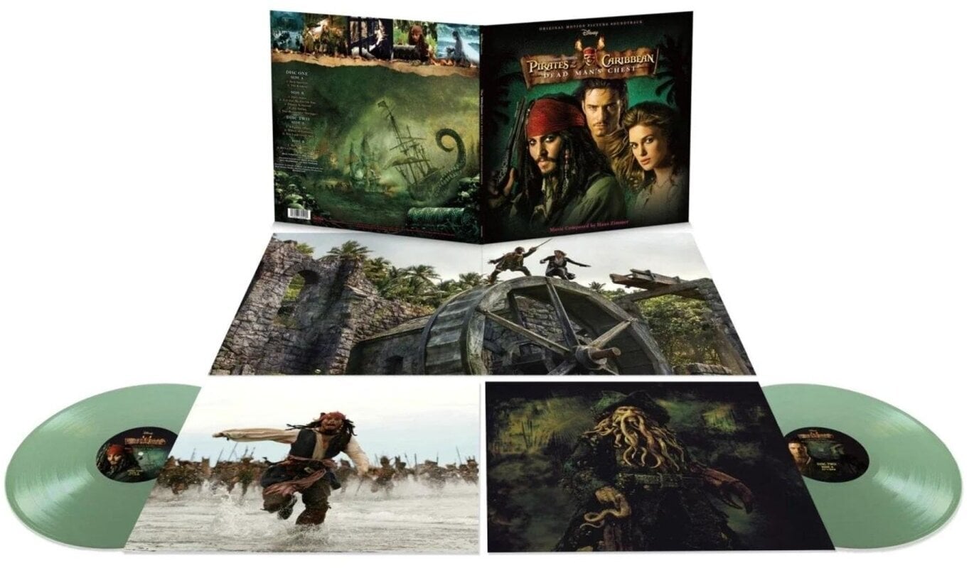 Vinyl Record Hans Zimmer - Pirates Of The Caribbean: Dead Man's Chest (O.S.T.) (Limited Edition) (Green Coloured) (2 LP)