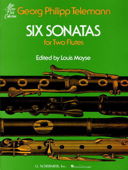 Note G. Schirmer Six Sonatas for Two Flutes Woodwind Solo Note - 1