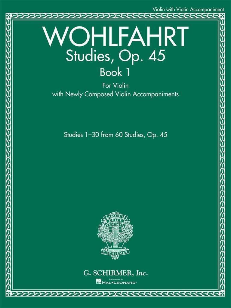 Sheet Music G. Schirmer Studies, Op. 45 - Book I Sheet Music