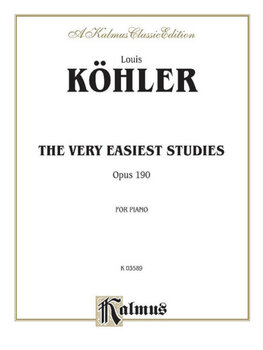 Sheet Music Kalmus Publishers The Very Easiest Studies, Op. 190 Sheet Music - 1