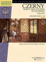 Note G. Schirmer Thirty New Studies In Technics Op.849 (Audio Online) Note