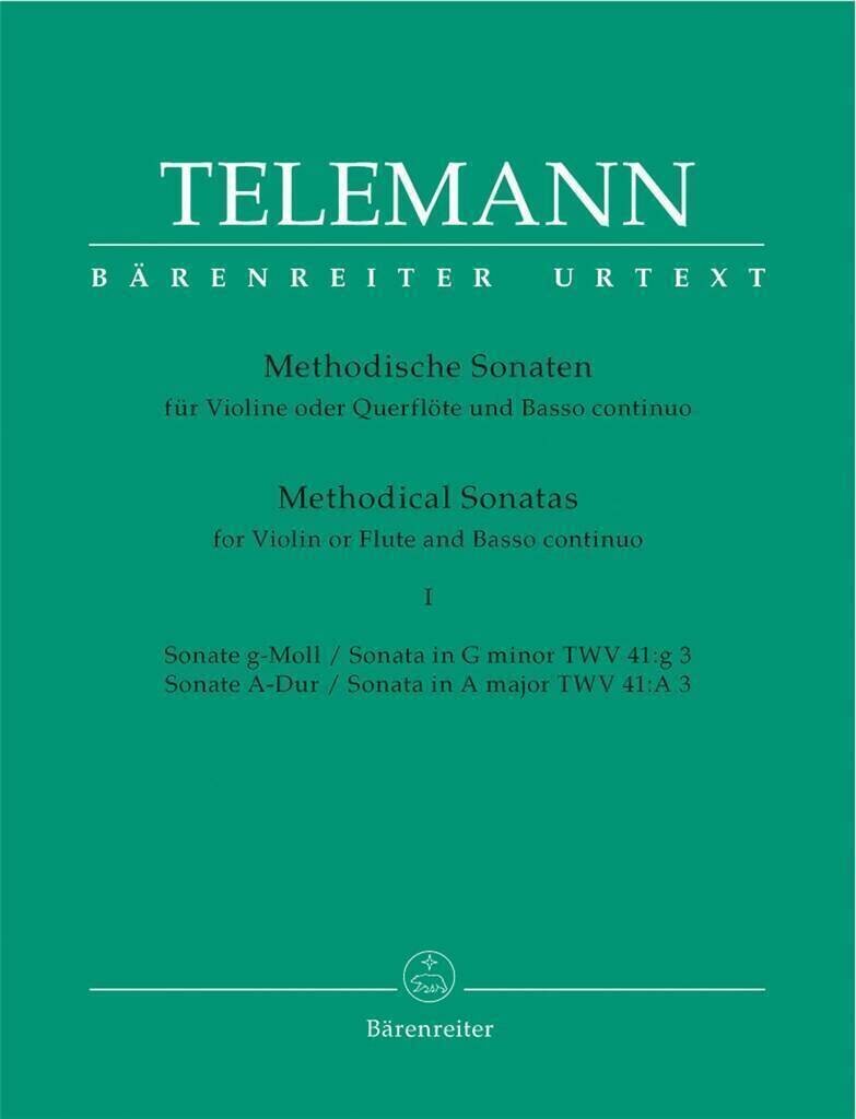 Note Bärenreiter-Verlag Twelve Methodical Sonatas for Violin (Flute) Note