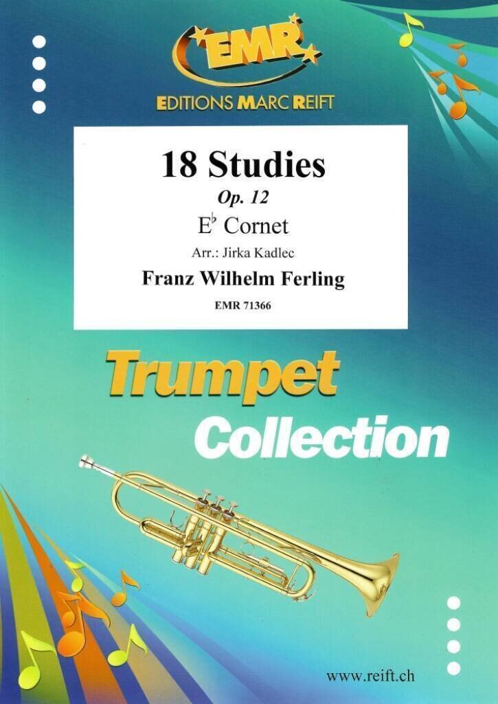 Note Editions Marc Reift 18 Studies Cornet in Eb Note