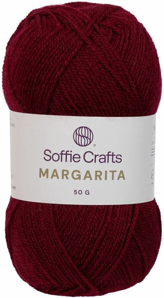 Fil à tricoter Soffie Crafts Margarita 00534 Dark Red Fil à tricoter
