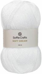 Fil à tricoter Soffie Crafts Soft Dream 00001 White Fil à tricoter