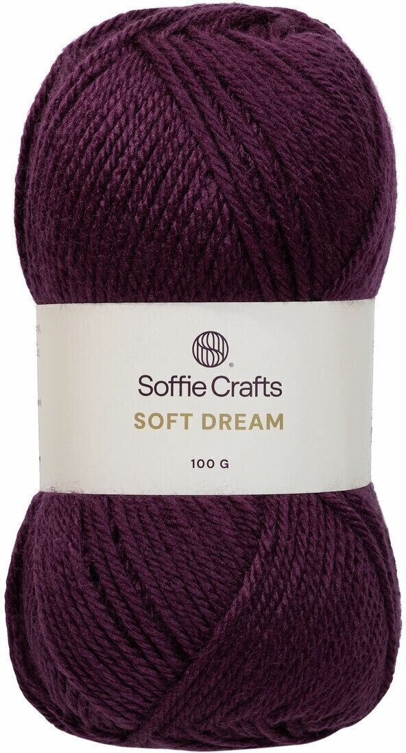 Fil à tricoter Soffie Crafts Soft Dream 00005 Grape Fil à tricoter