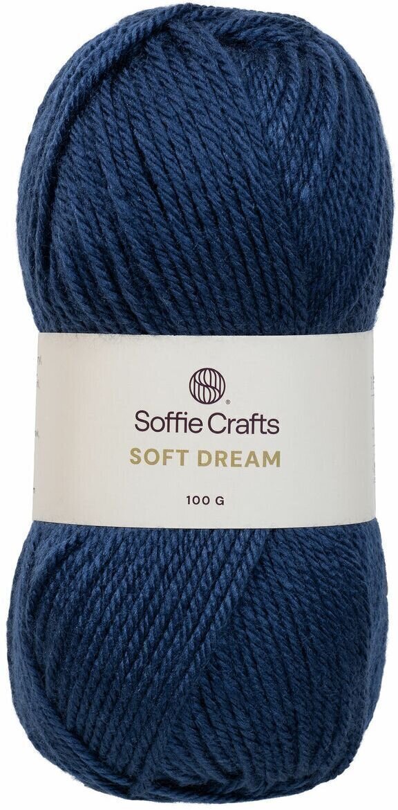 Strikkegarn Soffie Crafts Soft Dream 00006 Marine Strikkegarn