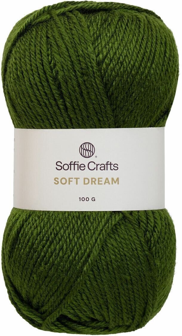 Strikkegarn Soffie Crafts Soft Dream 00011 Dark Green Strikkegarn