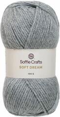 Fil à tricoter Soffie Crafts Soft Dream 00012 Grey Fil à tricoter