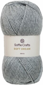 Fil à tricoter Soffie Crafts Soft Dream 00012 Grey Fil à tricoter - 1