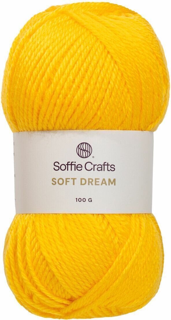 Strikkegarn Soffie Crafts Soft Dream 08217 Yellow Strikkegarn