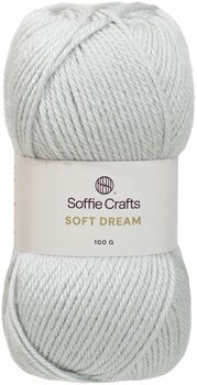 Strikkegarn Soffie Crafts Soft Dream 08323 Silver Strikkegarn - 1