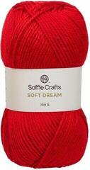 Fil à tricoter Soffie Crafts Soft Dream 09925 Really Red Fil à tricoter