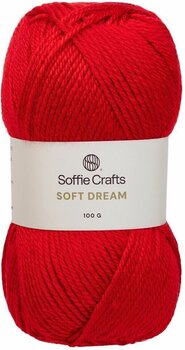 Fil à tricoter Soffie Crafts Soft Dream 09925 Really Red Fil à tricoter - 1