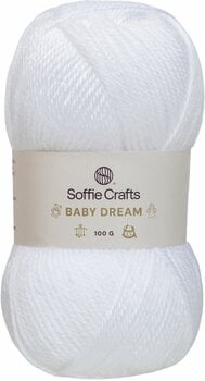 Fil à tricoter Soffie Crafts Baby Dream 00001 White Fil à tricoter - 1