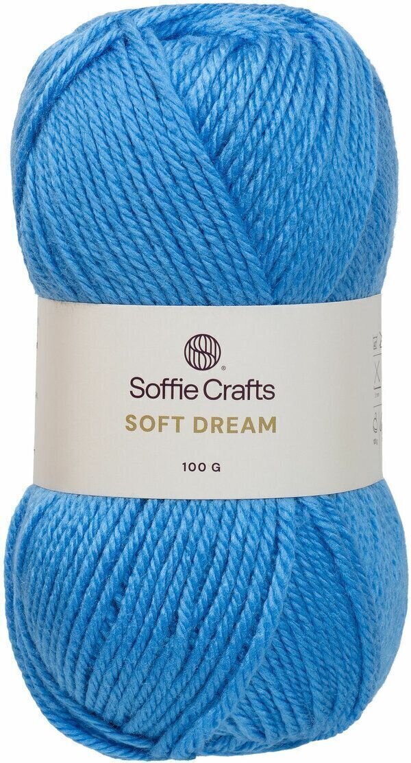 Strikkegarn Soffie Crafts Soft Dream 08259 Iris Blue Strikkegarn