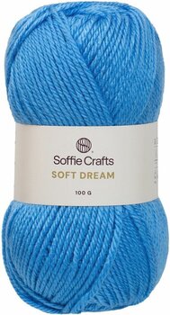 Strikkegarn Soffie Crafts Soft Dream 08259 Iris Blue Strikkegarn - 1