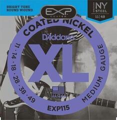 Struny pro elektrickou kytaru D'Addario EXP115 Struny pro elektrickou kytaru