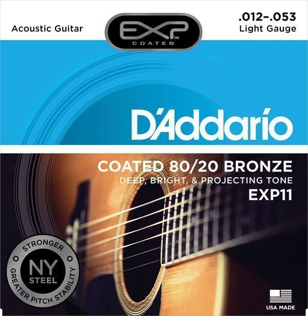Struny pro akustickou kytaru D'Addario EXP11