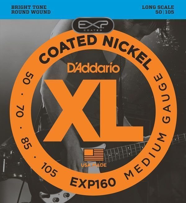 Struny do gitary basowej D'Addario EXP160