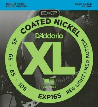 Struny do gitary basowej D'Addario EXP165 - 1