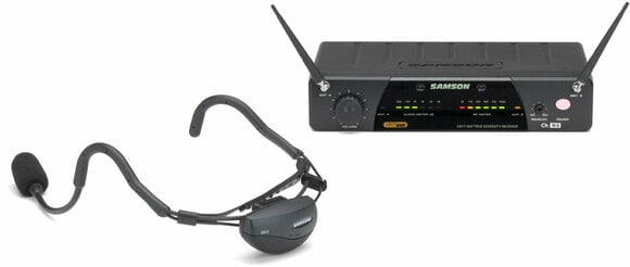 Безжични слушалки с микрофон Samson Airline 77 Vocal Headset System - 1