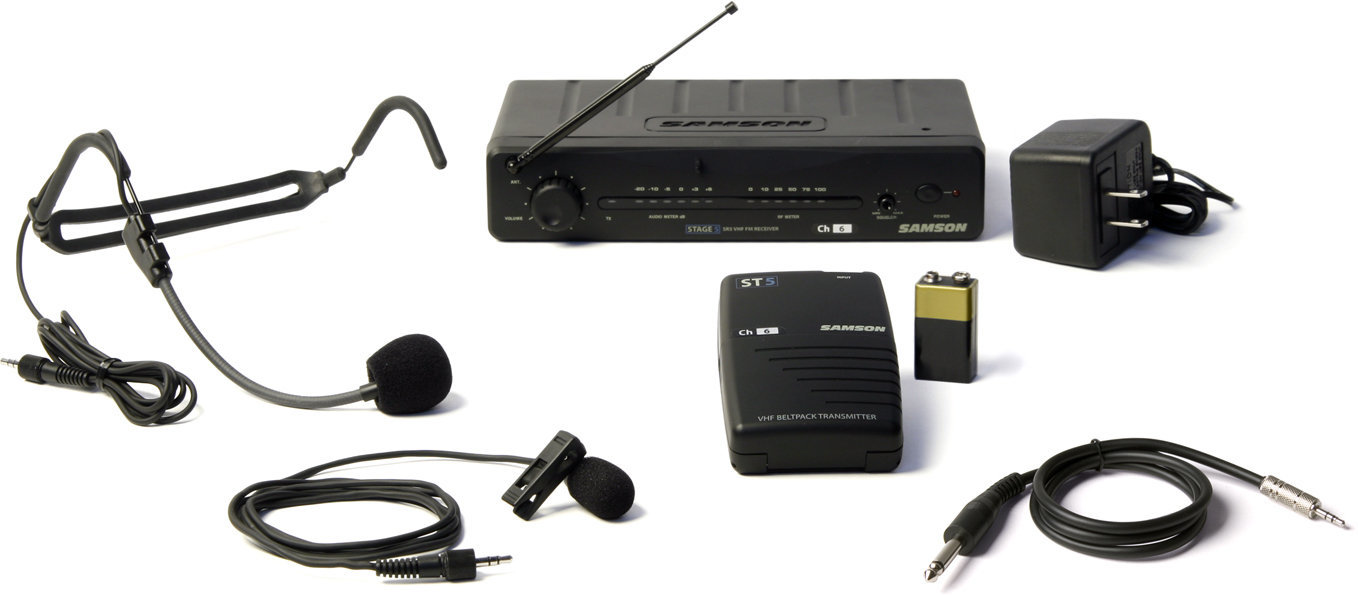 Wireless system-Combi Samson Stage 5T Three In One VHF Wireless System