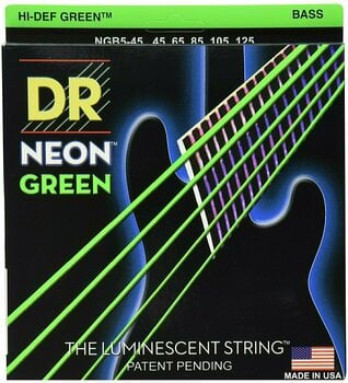 Struny pre 5-strunovú basgitaru DR Strings NGB5-45 - 1