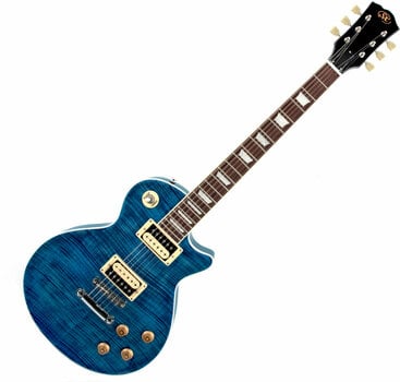 Elektrická gitara SX EC3H Translucent Ocean Blue - 1