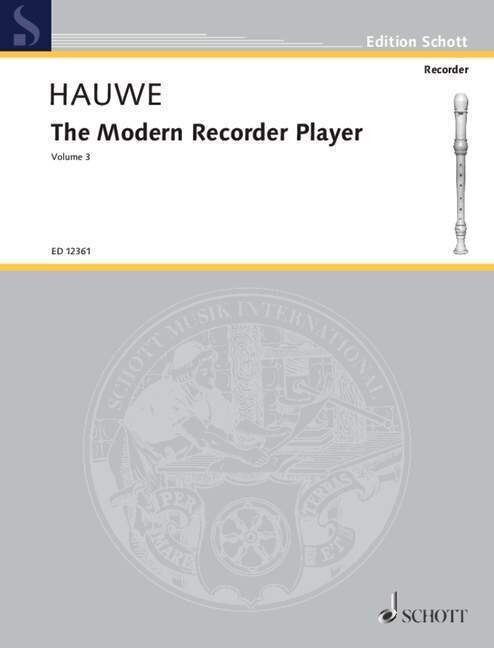 Note Schott Music London Modern Recorder Player 3 Note