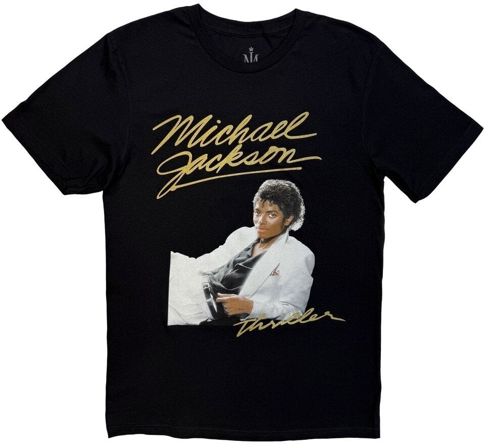 Tričko Michael Jackson Thriller White Suit Black L Tričko