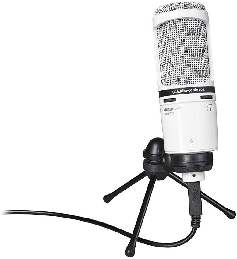 USB mikrofón Audio-Technica AT2020USB+ White