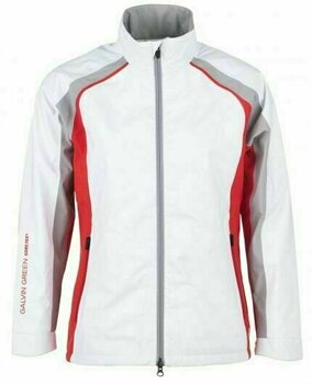 Waterproof Jacket Galvin Green Amber Gore-Tex Mens Jacket White/Lipgloss Red/Silver S - 1