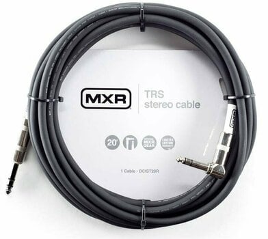 Cablu instrumente Dunlop MXR DCIST20R Negru 6 m Drept - Oblic - 1