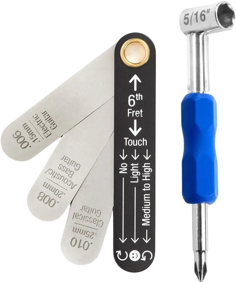Tool for Guitar MusicNomad MN611 Truss Rod Neck Relief Measure and Adjust Kit Tool for Guitar