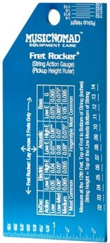 Tool for Guitar MusicNomad MN822 Fret Rocker+ with String Action Gauge/Pickup Ruler Tool for Guitar - 1