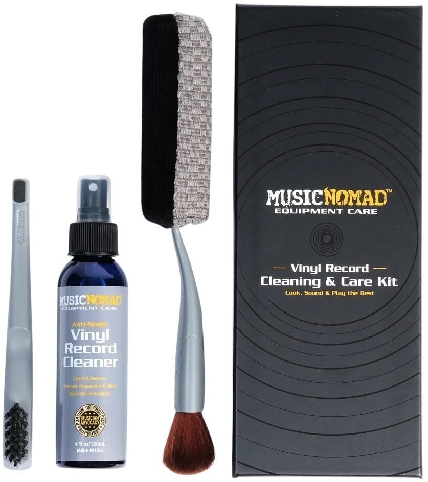 Reinigungsset für LP-Schallplatten MusicNomad MN890 6 'n 1 Next Level Vinyl Record Cleaning & Care Kit