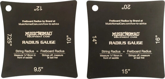 Cuidado de la guitarra MusicNomad MN603 Precision Radius Gauge Set, 2 pcs. - 1