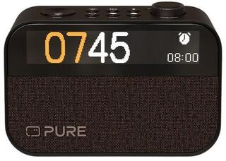 Radio Alarm Clock
 Pure Audio Moment Charge Coffee Black Radio Alarm Clock