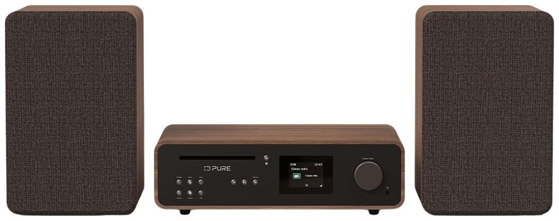 Player de desktop Pure Audio Classic Stereo Coffee Black/Walnut Player de desktop