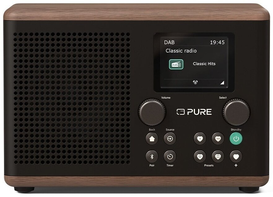 Radio digital DAB + Pure Audio Classic H4 Coffee Black/Walnut Radio digital DAB +