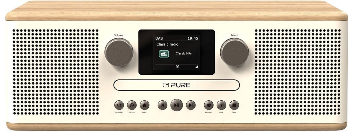 Stoni muzički player Pure Audio Classic C-D6 Cotton White/Oak Stoni muzički player